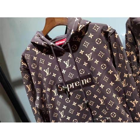 red supreme x louis vuitton hoodie|Louis Vuitton supreme red bomber.